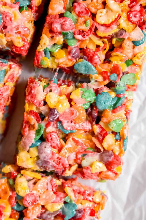 Marshmallow cereal bar infused with 160mg of hemp-derived Delta‑9 THC, golden and gooey with crispy cereal pieces